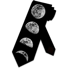 Space Ties Mens Astronomy Moon Necktie