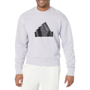 adidas Men's Short Future Icon Badge of Sport Crewneck