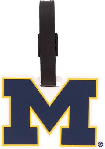 علامة الأمتعة جامعة ميشيغان Wolverines UM U of M العلامات حقيبة (علامة الأمتعة البلاستيكية - تصميم B) in Saudi Arabia