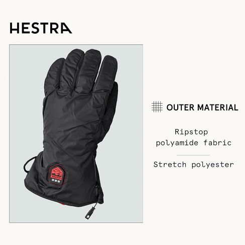Hestra Heated Glove Liner - بطانة قفازات كهربائية قابلة لإعادة الشحن للشتاء والتزلج والتزحلق على الجليد in Saudi Arabia