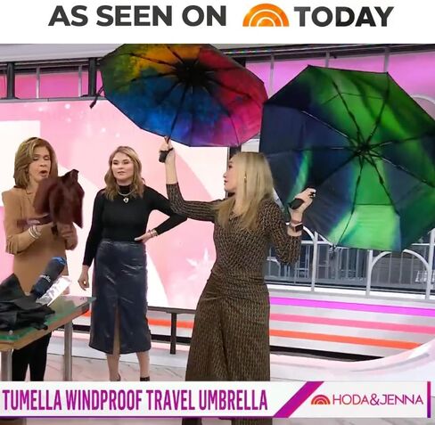 TUMELLA Strongest Windproof Travel Umbrella (Compact, Superior & Beautiful), Small Strong but Light Portable and Automatic Folding Rain Umbrella, Durable Premium Grip, Fits Car & Backpack in Kuwait