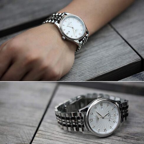 Kai Tian 6 Colors for Flexible Watch Strap Polished 7 Rows 20mm 22mm Stainless Steel Watch Band Quick Release Metal Watch Bracelet Deployment Clasp(Black,Silver,Blue,Gold,Rose Gold,Two Tone IP Black) in Saudi Arabia