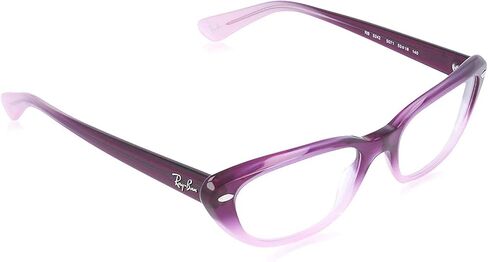 Ray-Ban RX5242 Oval Prescription Eyewear Frames, Violet Faded Opal Pink, 53 mm in Kuwait