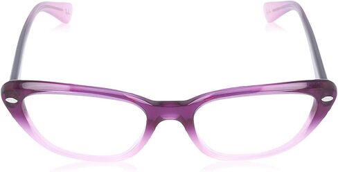 Ray-Ban RX5242 Oval Prescription Eyewear Frames, Violet Faded Opal Pink, 53 mm in Kuwait