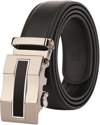 سيفيانتيا حزام بسقاطة للرجال، حزام جلد مصمم للرجال 1 3/8 انش للاحزمة الكاجوال in Kuwait