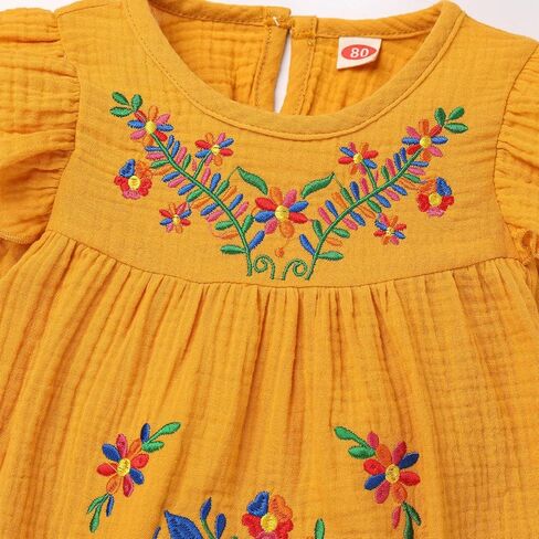 Mexican Dress for Girls 2024 Traditional Vestidos Mexicanos Cinco De Mayo Easter Embroidered Dresses Toddler Kids in Saudi Arabia