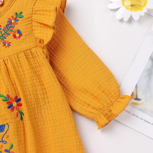 Mexican Dress for Girls 2024 Traditional Vestidos Mexicanos Cinco De Mayo Easter Embroidered Dresses Toddler Kids in Saudi Arabia