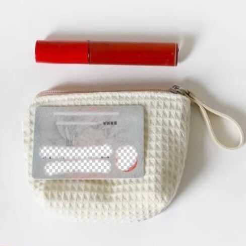 Summer Flower Coin Purse Women's Mini Key Coin Purse Change Purse Women's Waffle Coin Purse (white) in Saudi Arabia