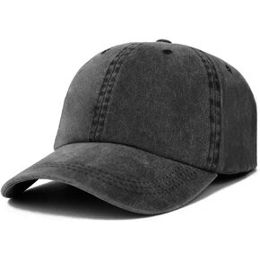 Trendy Apparel Shop Oversize XXL Pigment Dyed Washed Cotton Baseball Cap