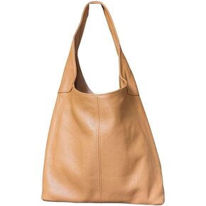 LaGaksta Hobo Pebbled Italian Leather Shoulder Bag – Casual Travel Tote Bag Purse