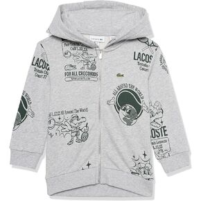 Lacoste Kids' Animated Croc Full Zip Fleece Hoodie