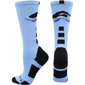 MadSportsStuff Swimmer Logo Crew Socks - Gift for Swimmers