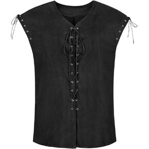 Pirate Costume Men Adult Renaissance Costume Men Vest Medieval Viking Costume Men Pirate Vest