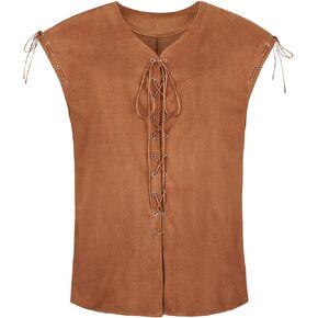 Pirate Costume Men Adult Renaissance Costume Men Vest Medieval Viking Costume Men Pirate Vest