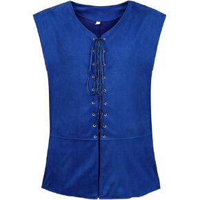 Pirate Costume Men Adult Renaissance Costume Men Vest Medieval Viking Costume Men Pirate Vest in Kuwait