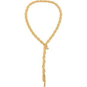 COLORFUL BLING Minimalist Dainty Gold Y Long Twisted Snake Chain Layered Choker Necklace for Women Girls Punk Hip Hop Jewelry