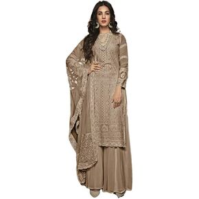 ShopNstyle جاهز للارتداء ملابس زفاف نسائية على الطراز الهندي/الباكستاني مصممة بالازو بدلة السلوار المستقيمة للنساء in Kuwait