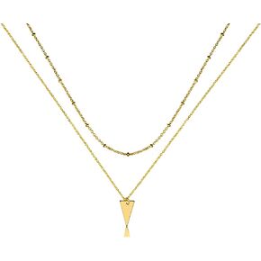 Joob Joob 24k Gold Plated Layered Choker Necklace for Women – Dainty Pendant Stackable Boho Necklace Set for Layering – Jewelry Christmas Gifts for Girls