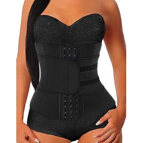 Neoprene Waist Trainer for Women Weight Loss Workout Trimmer Belt Zipper Sweat Cincher Girdle