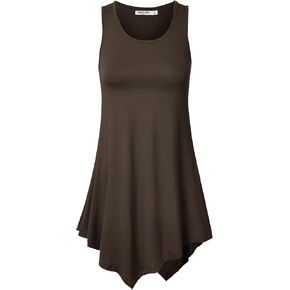 Lock and Love Women's Sleeveless Boho Tie-Dye Ombre Tunic Tank Top in Kuwait