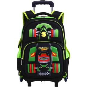 Six Wheels Trolley Suitcase School Bags For Boys Girls Oxford Vacation Rolling Backpack Kids Traveling Luggage (blue)