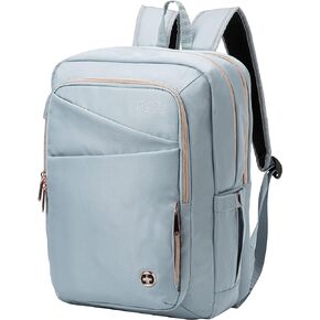 Swissdigital Design Women Laptop Backpack For Women With Apple Find My network,College Bookbags With USB Charging Port，Large Capacity Computer Backpacks For Work Business