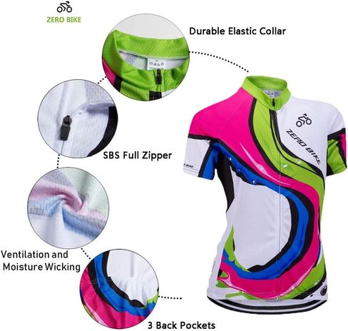 Women's Short Sleeve Cycling Jersey Jacket Cycling Shirt Quick Dry Breathable Mountain Clothing Bike Top in Saudi Arabia