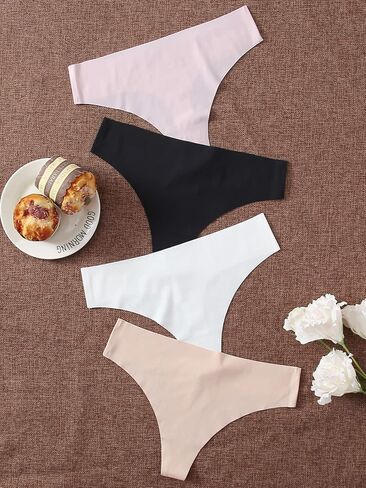 مجموعة سراويل داخلية نسائية بدون خياطة من MakeMeChic بدون عرض ملابس داخلية غير مرئية in Saudi Arabia