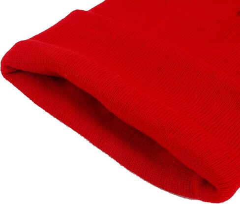 IHAUIUE Solid Color Beanie Hat Knitted Cuffed Skull Cap Double Layer Winter Watch Hats for Women, Men in Saudi Arabia