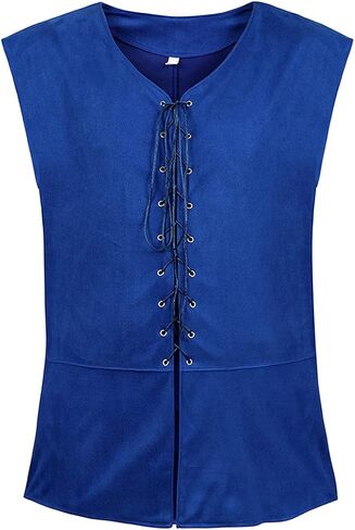 Pirate Costume Men Adult Renaissance Costume Men Vest Medieval Viking Costume Men Pirate Vest in Kuwait