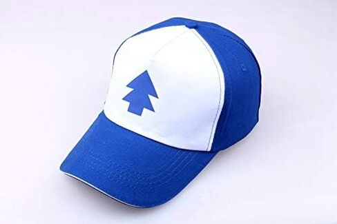 Blue Pine Tree Dipper Cap Flat Brim Baseball Cap Adjustable Fashion Hip Hop Unisex Blue Dad hat in Kuwait