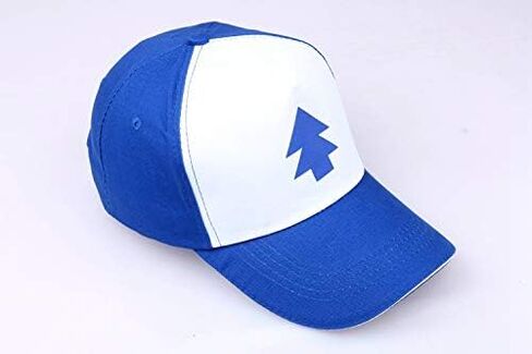 Blue Pine Tree Dipper Cap Flat Brim Baseball Cap Adjustable Fashion Hip Hop Unisex Blue Dad hat in Kuwait