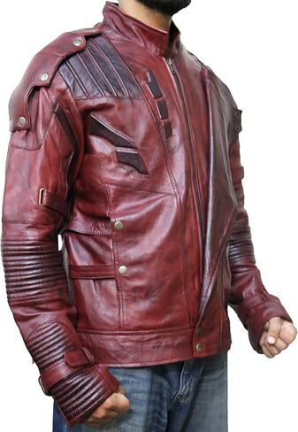 زي سترة جلدية من Guardians Star Lord Chris-Pratt، مقاس XXS-3XL in Kuwait