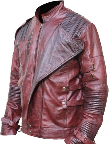 زي سترة جلدية من Guardians Star Lord Chris-Pratt، مقاس XXS-3XL in Kuwait