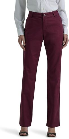 لي/ مارك سروال بقصة مستقيمة وقصة مريحة وبدون تجاعيد للنساء in Kuwait