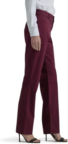 لي/ مارك سروال بقصة مستقيمة وقصة مريحة وبدون تجاعيد للنساء in Kuwait