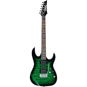 Ibanez GRX 6 String Solid-Body Electric Guitar, Right, Sunburst, Full (GRX70QASB)