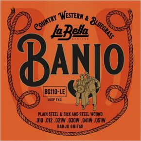 La Bella BG110-BE Ball-Ends Banjo Guitar String