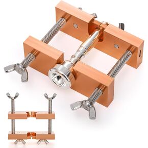 Trumpet Mouthpiece Puller Tool, Professional Rose Gold Mouthpiece Remover, Adjustable Aluminium Trombone Horn Repair Tools for Wind Instrument Baritone Euphonium Mellophone