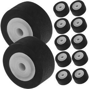 12pcs Cassette Tape Machine Pinch Roller Pinch Roller for Audio Recorder Pinch Roller Bearing Roller for Video Radio Supplies repair rubber cassette player