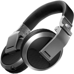 Pioneer Pro DJ DJ Headphones, SIlver (HDJ-X5-S)