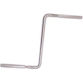 Cowbell Mounting Extension Bracket Z Shape Extension Rod Metal Cowbell Expansion Stand Drum Rod 10mm Diameter Cowbell Arm Holder Rod Percussion Mount Accessories for Bass Drum Set Hoop