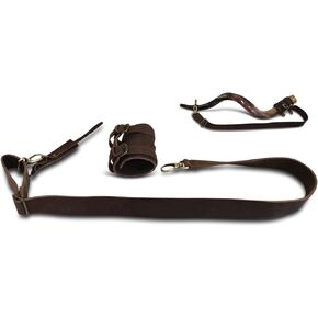 Genuine Leather Strap for Carrying Kudu Horn Yemenite Shofar on Shoulder