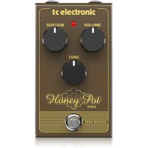 TC Electronic HONEY POT FUZZ Vintage-Flavored Fuzz Pedal with Massive Wall of Tones and Miles of Sustain