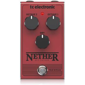 TC Electronic NETHER OCTAVER Classic All-Analog Octave Pedal with 1 or 2 Octaves Below Original for Adding Warm Deep Bottom End