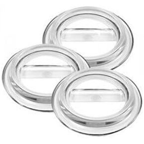 Lucite Piano Caster Cups, Clear, Set of 3 for Grand Pianos - Virtually Indestructible