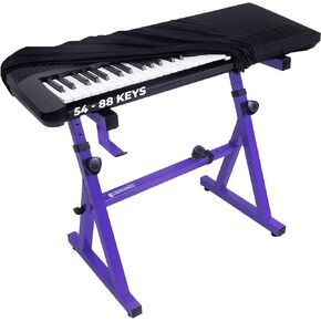 Liquid Stands Piano Keyboard Cover - Piano Keyboard Dust Cover for 54-88 Keys - Electric Digital Piano Cover Cloth with High Elasticity Spandex and Cord Lock Full Cover Keyboard Protector Accessories
