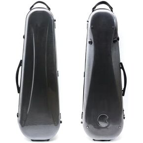 Viola Case 15-16 inch adjustable Viola Box Strong Light Carbon Fiber hard shell,Black
