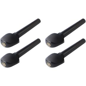 4PCS Viola Tuning Pegs 2.8in Ebony Viola Tuning Pegs Set for Viola Replacement Accessories Black
