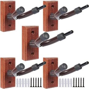 Violin Wall Mount Violin Hanger Stand (Square base Violin hanger 5 Pack)